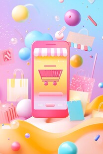 手机购物缤纷场景