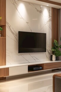 现代简约风客厅电视背景墙