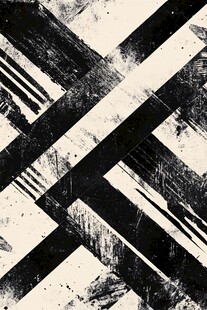 黑白交叉笔触抽象艺术背景