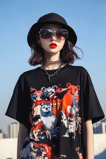 个性女孩的潮流穿搭风采