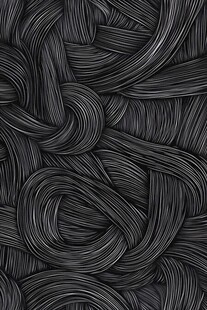 黑色缠绕线条纹理图案