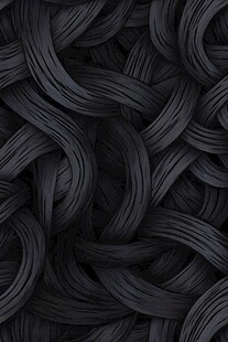 黑色卷曲发丝纹理图案