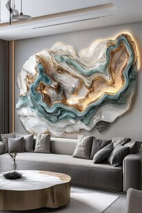 立体艺术墙饰装点现代客厅