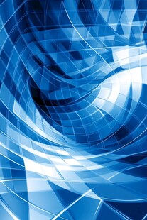 蓝色科技感抽象线条背景图