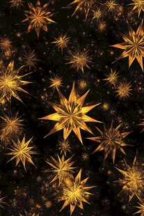 金色星形图案 璀璨星空效果