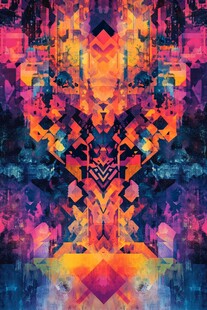 炫彩几何抽象艺术图案