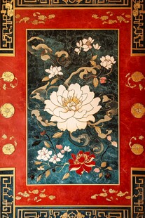 中式古典花卉纹饰图案