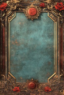 复古华丽边框背景图