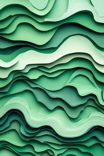 翠绿波浪纹理抽象背景图