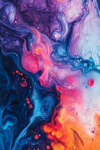 梦幻流体色彩艺术画面