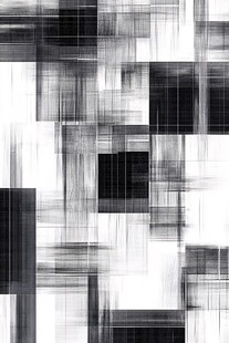 黑白几何抽象艺术图案