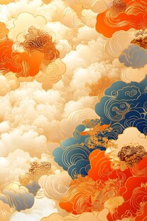 中式云纹图案 古风祥瑞元素