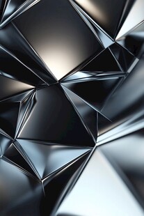金属质感几何立体图案