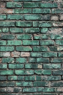 复古绿砖墙纹理