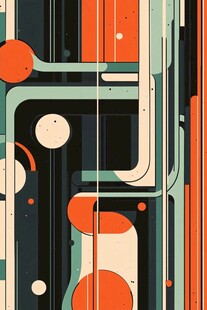 抽象几何线条图案设计