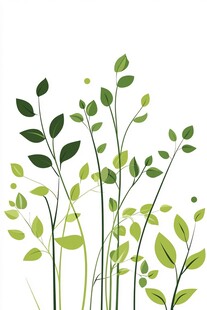 清新绿植插画