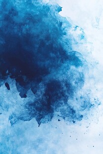 蓝色水墨晕染抽象背景图