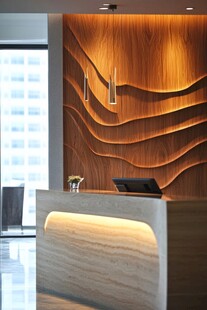 现代简约风格前台接待区