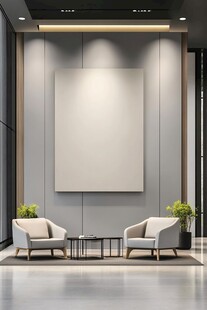 现代简约风格的室内休息区