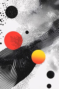 抽象几何图案艺术背景图