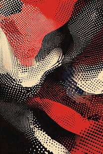 抽象波点图案纹理背景图