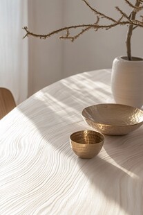 简约桌饰 金器与素枝之美