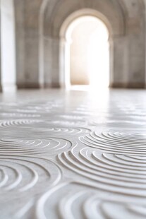 室内地面的精美波浪纹理