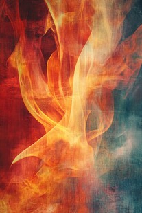 燃烧火焰抽象艺术背景图