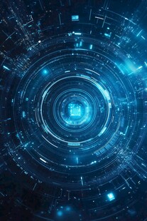 科技感十足的未来电路场景