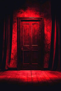 神秘红门开启奇幻空间