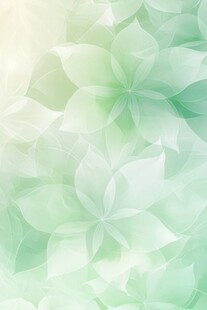 淡绿色梦幻花朵背景图