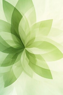 清新绿色花朵抽象背景图