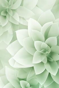 淡绿色多肉花卉背景图