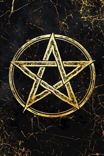 金色五芒星神秘图案