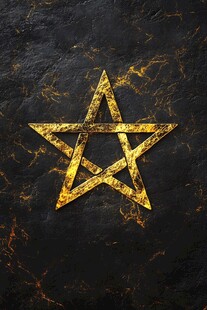 金色五角星图案