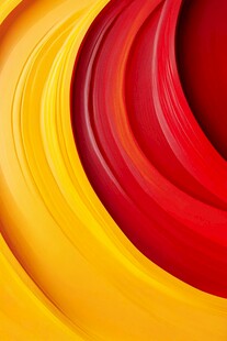 红黄渐变流动动感背景图