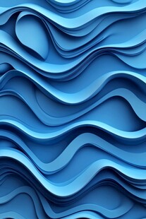蓝色波浪立体纹理背景