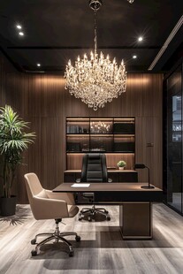 奢华现代办公室内景布置