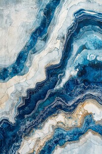 蓝白大理石纹理艺术图案