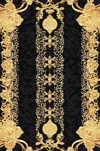 黑金奢华花纹图案设计