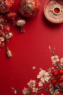 喜庆中式春节装饰元素