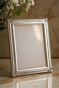 银色相框 简约优雅风