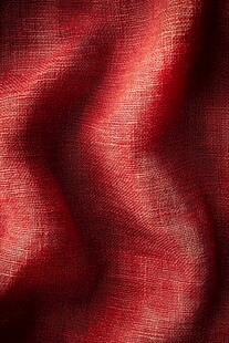 红色纹理布料特写