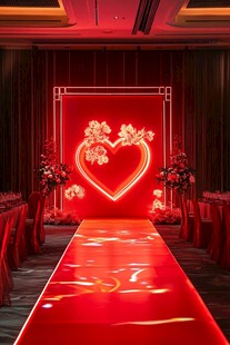 中式浪漫婚礼现场布置