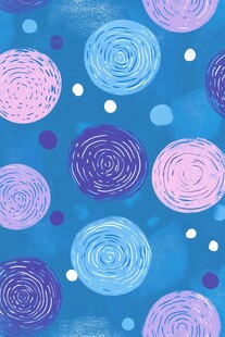 梦幻波点图案背景