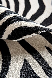 斑马纹布料细节纹理展示