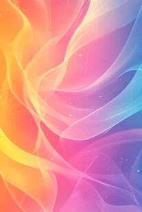 梦幻渐变炫彩流体背景图