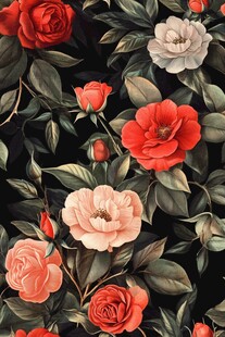 复古花卉图案 优雅浪漫风情