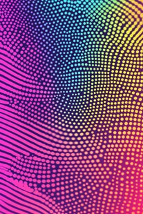 绚丽多彩波点渐变背景图