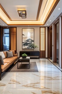 中式典雅客厅空间展示